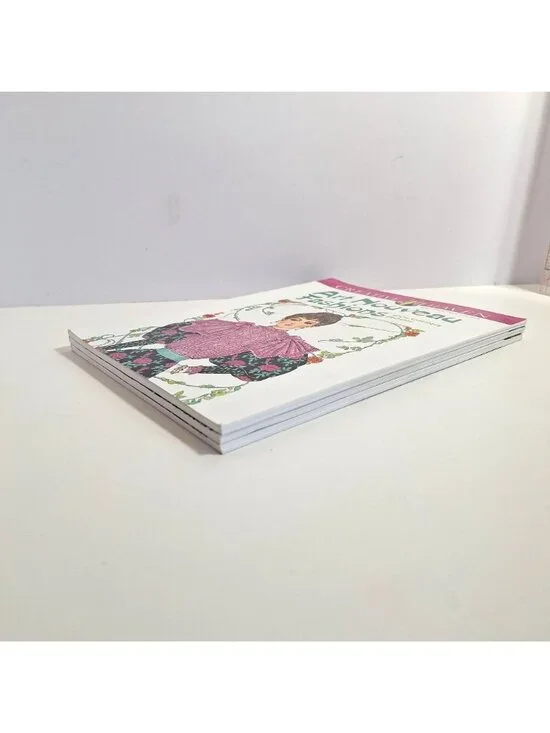 Creative Haven Art Nouveau Animal Fashions Fanciful Faces Coloring Books Lot - Picture 4 of 12